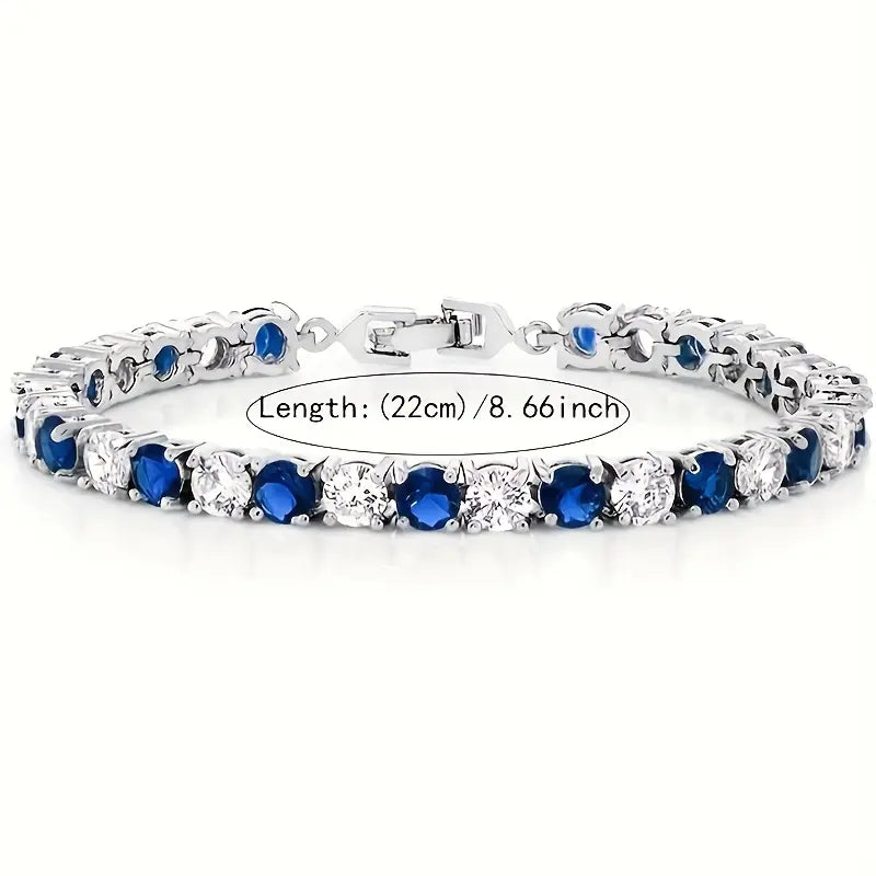 Handmade Luxury 925 Silver Inlaid Moissanite Bracelet